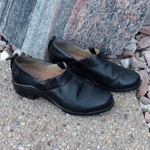 Ariat Paddock sport clog black leather slip on shoes women's sz 7